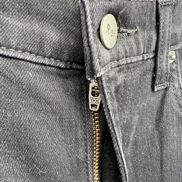 Reformation Jeans High Waisted Skinny Distressed Skinny Jeans in Faded Black 25 - Picture 5 of 11